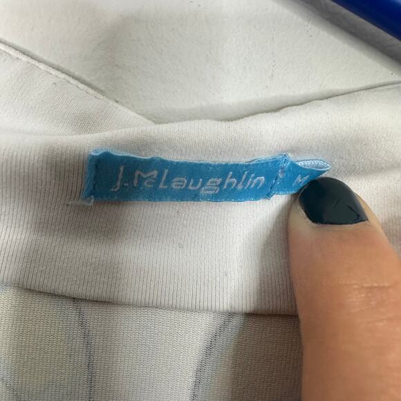 J. McLaughlin Bedford Yellow Green Blue Quarter Zip Pullover - Picture 9 of 9